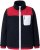 Ulla Popken Color Block Teddy Fleece Jacket Navy - Суичъри & cуичъри с качулка - 