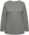 Ulla Popken Basic Round Neck Long Sleeve Slim Fit Cotton Tee Grey - Тениски - 