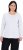 Ulla Popken Basic Round Neck Long Sleeve Slim Fit Cotton Tee Snow White - Поли - 