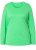 Ulla Popken Basic Round Neck Long Sleeve Slim Fit Cotton Tee Mint Green - Тениски - 