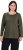 Ulla Popken Basic Round Neck Long Sleeve Slim Fit Cotton Tee Olive - Тениски - 