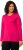 Ulla Popken Basic Round Neck Long Sleeve Slim Fit Cotton Tee Magenta Pink - Тениски - 