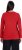 Ulla Popken Basic Round Neck Long Sleeve Slim Fit Cotton Tee Salsa Red - Тениски - 
