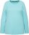 Ulla Popken Basic Round Neck Long Sleeve Slim Fit Cotton Tee Mint - Тениски - 