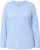 Ulla Popken Basic Round Neck Long Sleeve Slim Fit Cotton Tee Light Blue - Тениски - 