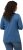 Ulla Popken Basic Round Neck Long Sleeve Slim Fit Cotton Tee Blue Denim - Тениски - 
