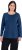 Ulla Popken Basic Round Neck Long Sleeve Slim Fit Cotton Tee Dark Blue - Тениски - 