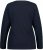 Ulla Popken Basic Round Neck Long Sleeve Slim Fit Cotton Tee Navy Blue - Тениски - 