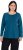 Ulla Popken Basic Round Neck Long Sleeve Slim Fit Cotton Tee Cerulean - Тениски - 