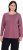 Ulla Popken Basic Round Neck Long Sleeve Slim Fit Cotton Tee Dark Rose - Тениски - 