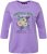 Ulla Popken Horticultural Graphic Floral Tee Pale Lilac - Печатни тениски за жени - 