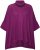 Ulla Popken Sparkling Draped Collared Tee Mulberry - Печатни тениски за жени - 