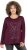Ulla Popken Holiday Long Sleeve Graphic Tee Plum - Печатни тениски за жени - 