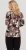Scandinavian Caramel Flowers Blouse Purple and Brown - Печатни тениски за жени - 