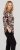 Scandinavian Caramel Flowers Blouse Purple and Brown - Печатни тениски за жени - 
