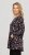 Scandinavian Caramel Flower Petals Tunic Copper and Blue - Печатни тениски за жени - 