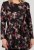 Scandinavian Caramel Flowers Tunic Red and Pink - Печатни тениски за жени - 