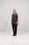 Scandinavian Caramel Flowers Tunic Red and Pink - Печатни тениски за жени - 