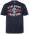 JP1880 T-Shirt Short Sleeve Chest Print Navy - Тениски - мъжки тениски големи размери
