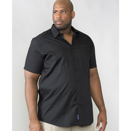 D555 Aeron Easy Iron-Shirt Black - Ризи - мъжки ризи големи размери
