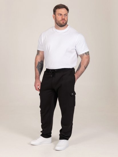 D555 Dexter 1 Cargo Jogger With Bear Embroidery TALL Черно - TALL Спортни панталони - TALL долнища за анцуг за високи мъже