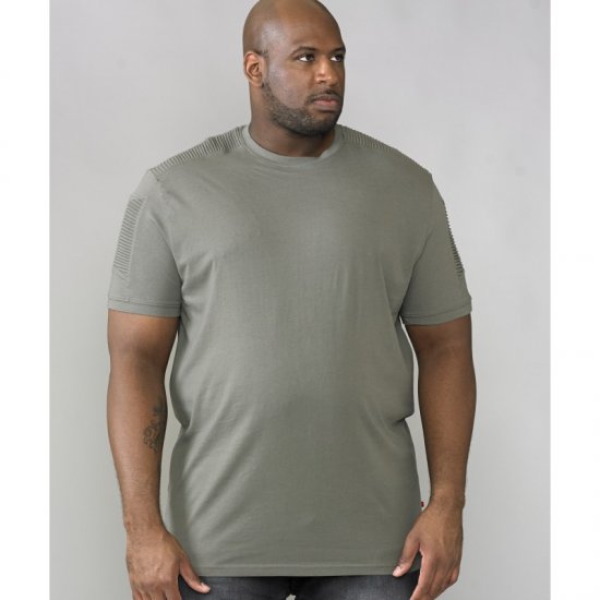 D555 Callum T-shirt Khaki - Тениски - мъжки тениски големи размери