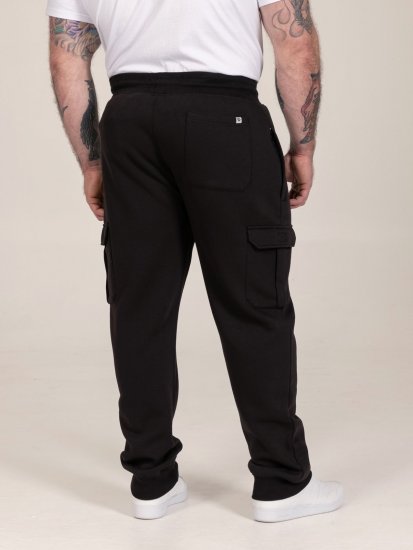 D555 Dexter 1 Cargo Jogger With Bear Embroidery Черно - Спортни панталони & Kъси панталони - мъжки спортни панталони големи размери