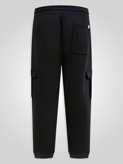 D555 Dexter 1 Cargo Jogger With Bear Embroidery Черно - Спортни панталони & Kъси панталони - мъжки спортни панталони големи размери