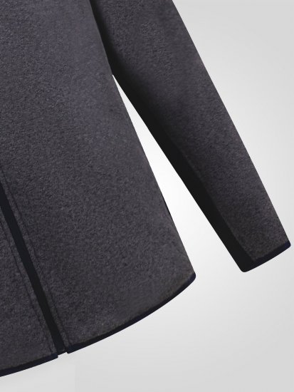 D555 Conrad Detachable Hood Bonded Fleece Zip Through Hoody Нейви - Суичъри & cуичъри с качулка - мъжки суичъри големи размери