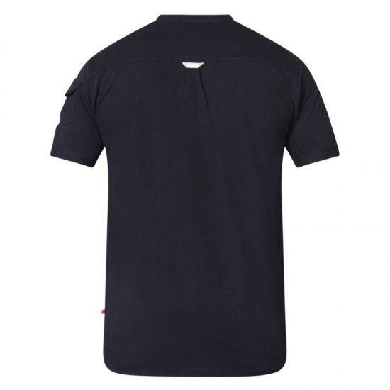 D555 Archer Collarless Shirt Black - Ризи - мъжки ризи големи размери