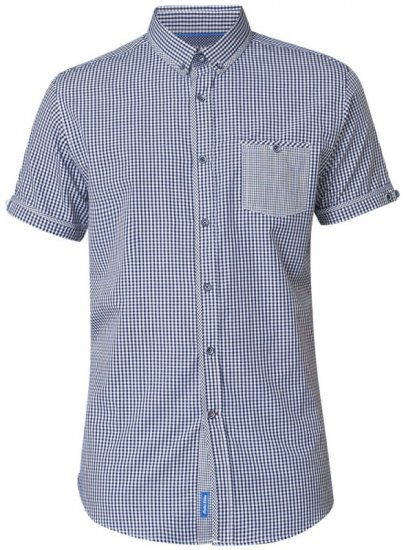 D555 Hank Gingham Short Sleeve Shirt - Ризи - мъжки ризи големи размери