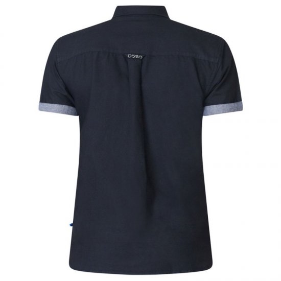D555 Kevin Oxford Shirt Black - Ризи - мъжки ризи големи размери