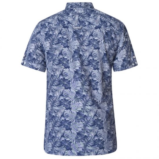 D555 Sheldon Hawaii Shirt Navy - Ризи - мъжки ризи големи размери