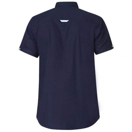 D555 Tim Short Sleeve Shirt Navy - Ризи - мъжки ризи големи размери