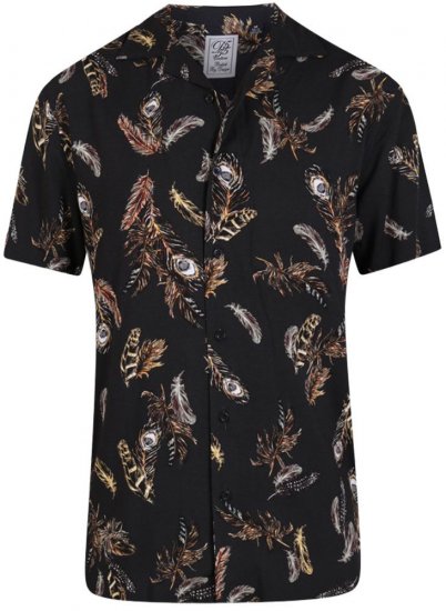 D555 Randal Shirt Black - Ризи - мъжки ризи големи размери