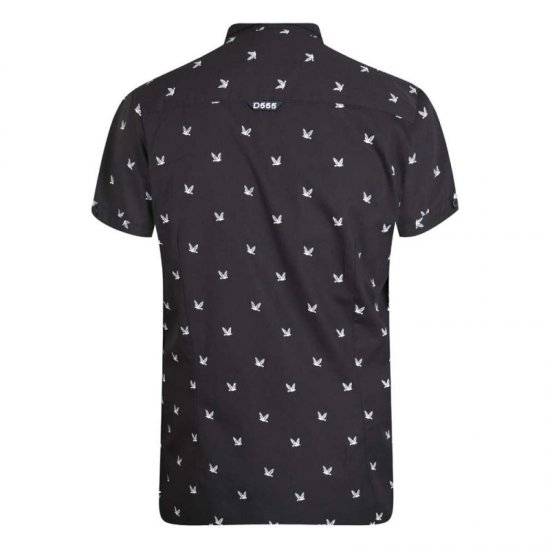 D555 Marley Shirt Black - Ризи - мъжки ризи големи размери