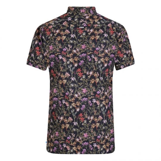D555 Emmet Floral Shirt Black - Ризи - мъжки ризи големи размери