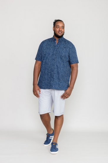 D555 FINDON Print Shirt - Ризи - мъжки ризи големи размери