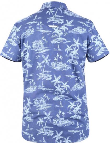 D555 WHITSBURY Hawaiian Print Shirt - Ризи - мъжки ризи големи размери