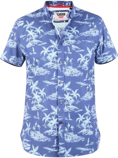 D555 WHITSBURY Hawaiian Print Shirt - Ризи - мъжки ризи големи размери