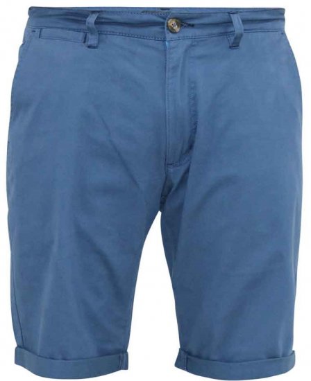 D555 Nelson Stretch Chino Shorts Blue - Шорти - мъжки къси панталони големи размери