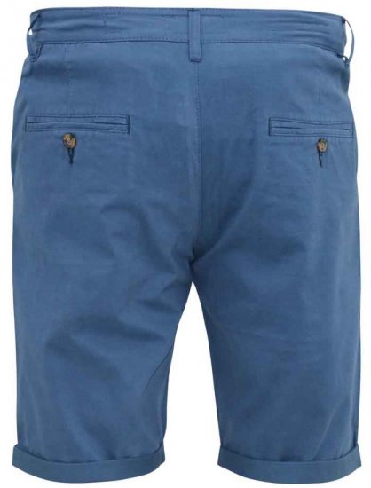D555 Nelson Stretch Chino Shorts Blue - Шорти - мъжки къси панталони големи размери