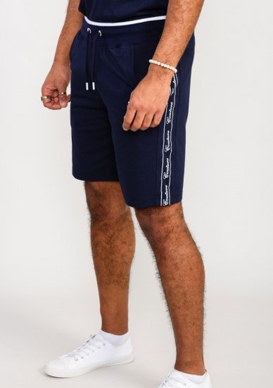 D555 Brantham Couture Elasticated Waistband Shorts Navy - Спортни панталони & Kъси панталони - мъжки спортни панталони големи размери
