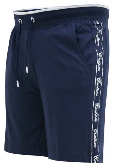 D555 Brantham Couture Elasticated Waistband Shorts Navy - Спортни панталони & Kъси панталони - мъжки спортни панталони големи размери