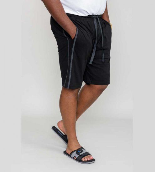 D555 Ryan Jersey Shorts 2-pack Black/Charcoal - Спортни панталони & Kъси панталони - мъжки спортни панталони големи размери