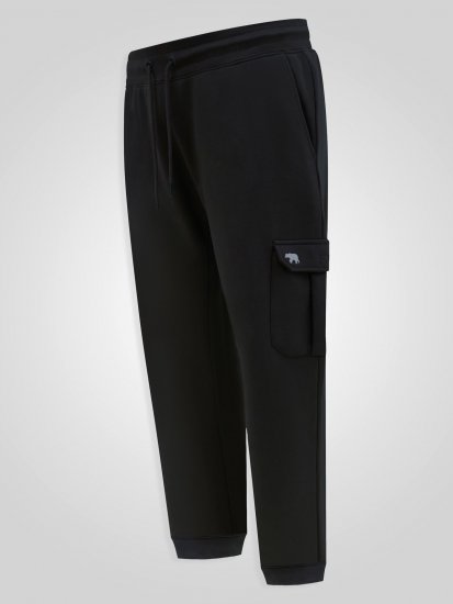 D555 Dexter 1 Cargo Jogger With Bear Embroidery Черно - Спортни панталони & Kъси панталони - мъжки спортни панталони големи размери