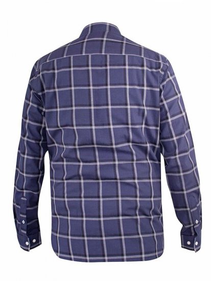 D555 Townsville Check Button Down Collar Shirt Navy - Ризи - мъжки ризи големи размери