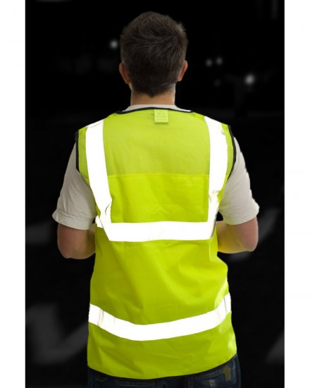 Leo Velator Mesh Back Waistcoat Hi-Vis Yellow - Работно облекло - мъжки работно облекло големи размери