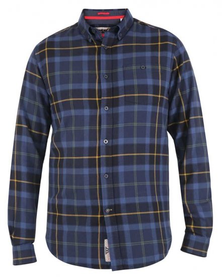 D555 Helston LS Flannel Shirt - Ризи - мъжки ризи големи размери