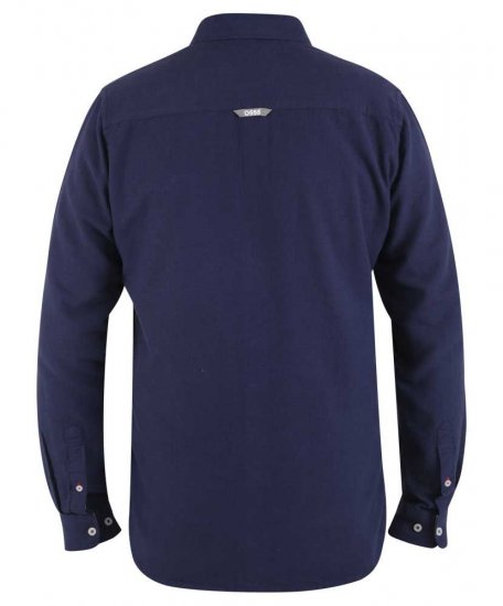 D555 Sennon LS Linen Mix Shirt - Ризи - мъжки ризи големи размери